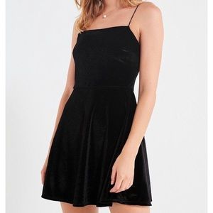 NWT Urban Outfitters Black velvet dress